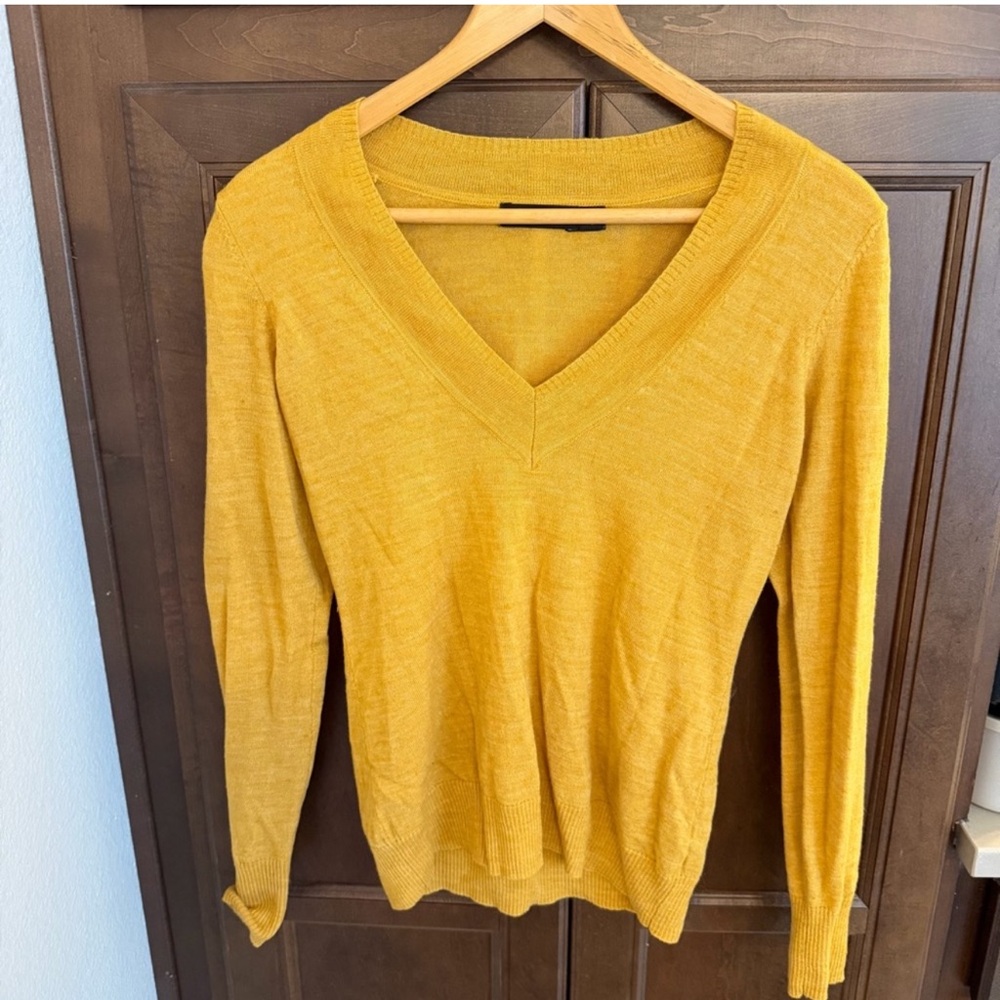 The Limited Golden V-Neck Sweater medium EUC
